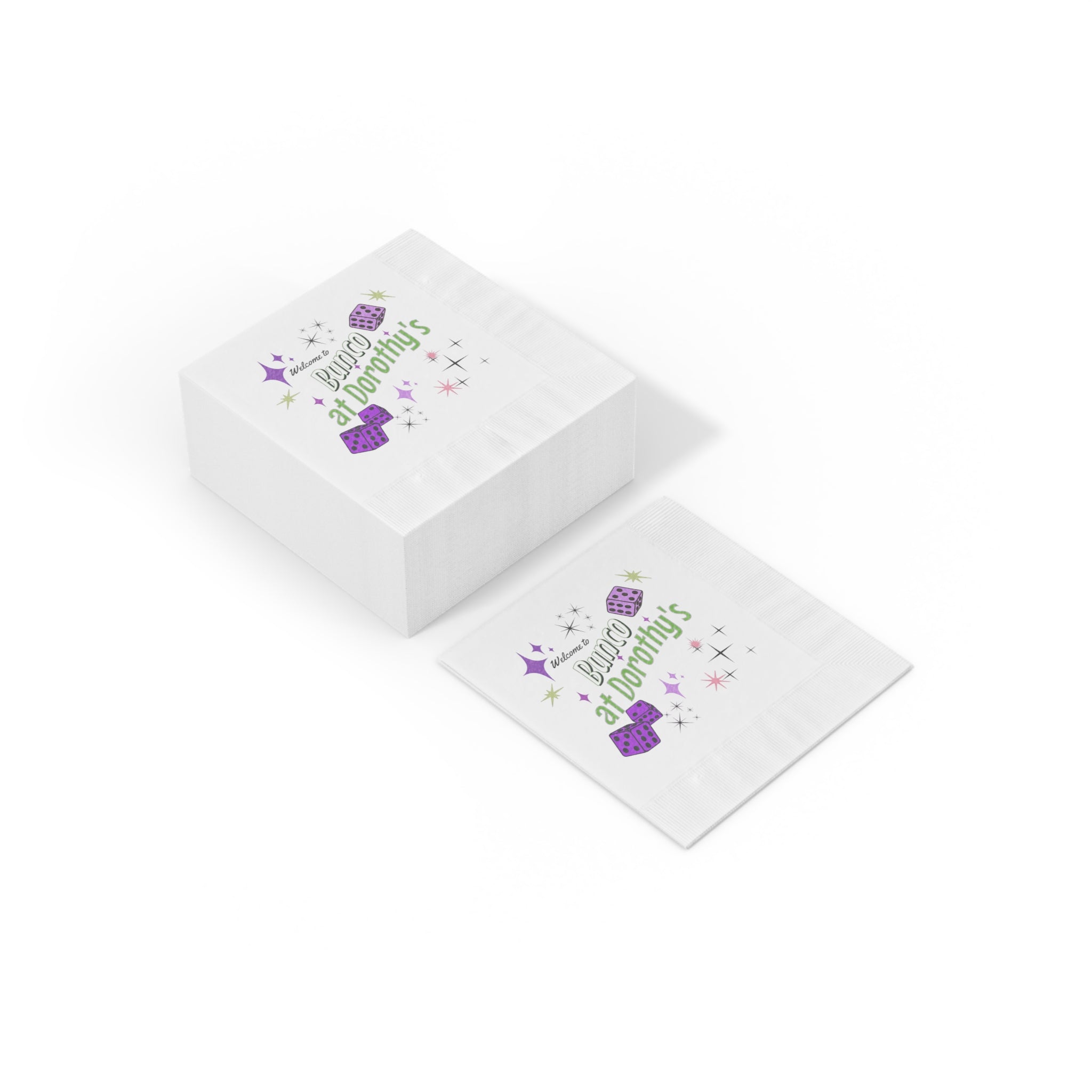 White Coined Napkins