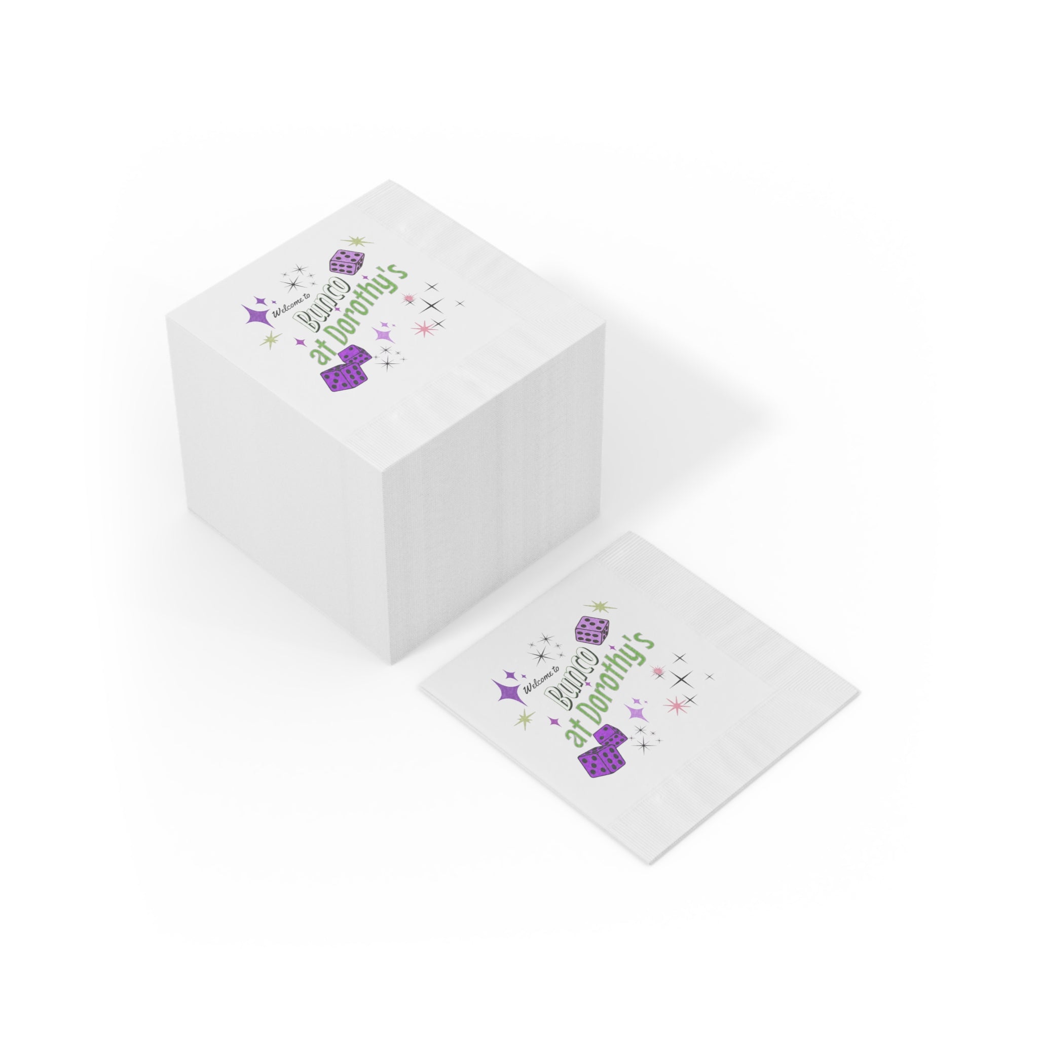White Coined Napkins