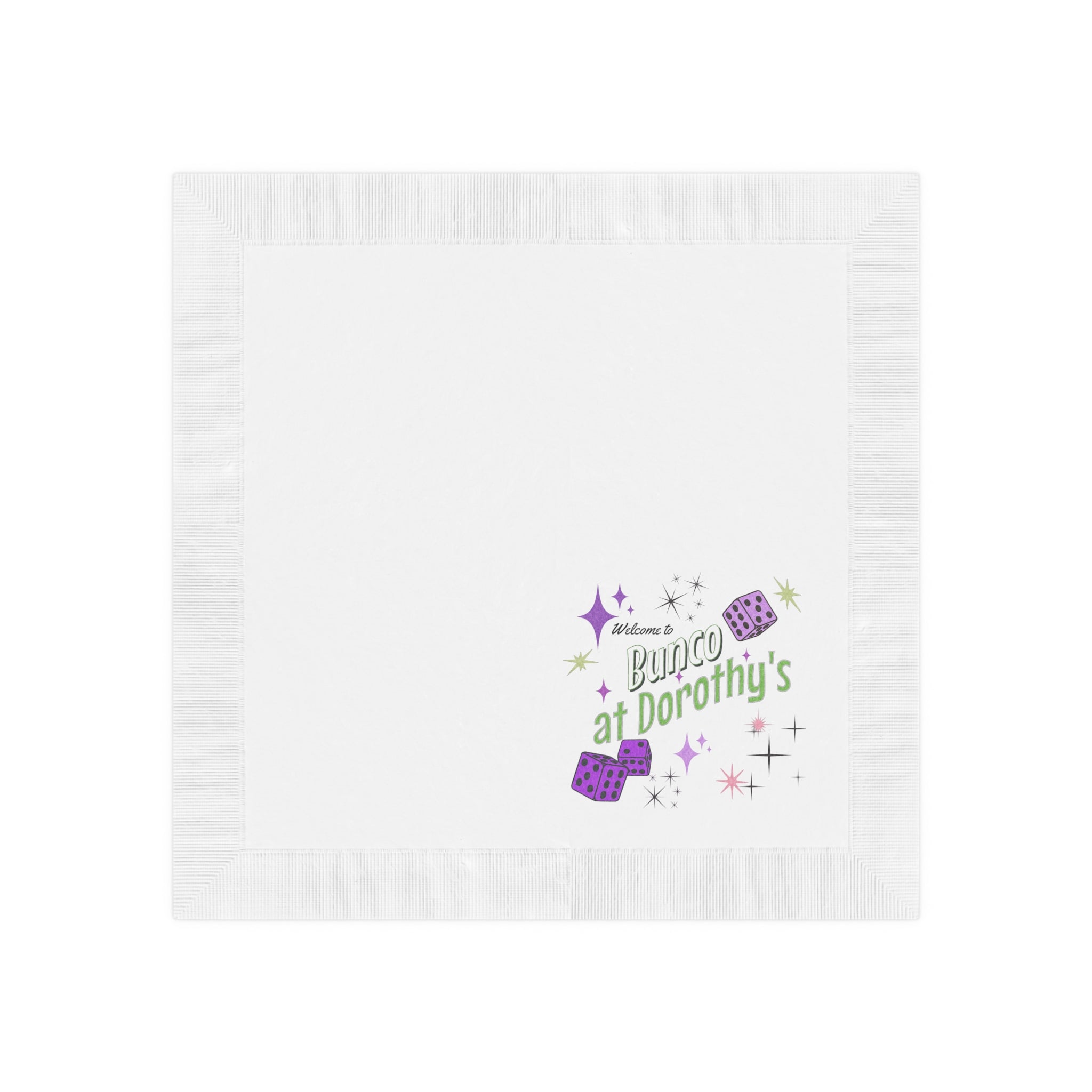 White Coined Napkins