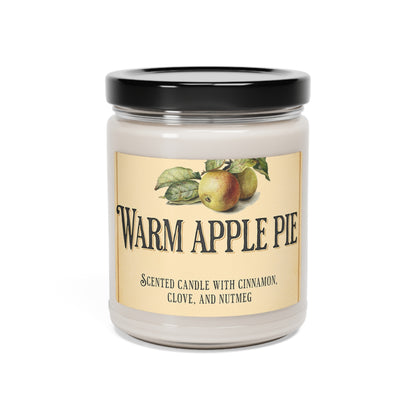 Sweet Apple Pie Scented Soy Candle, 9oz. Burns 50-60 hours. Great holiday, hostess, coworker or family gift a nostalgic scent of old times.